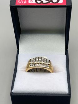 10k MYG Diamond Ring