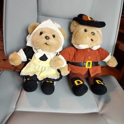 Pilgrim Teddy Bears Thanksgiving Holidays