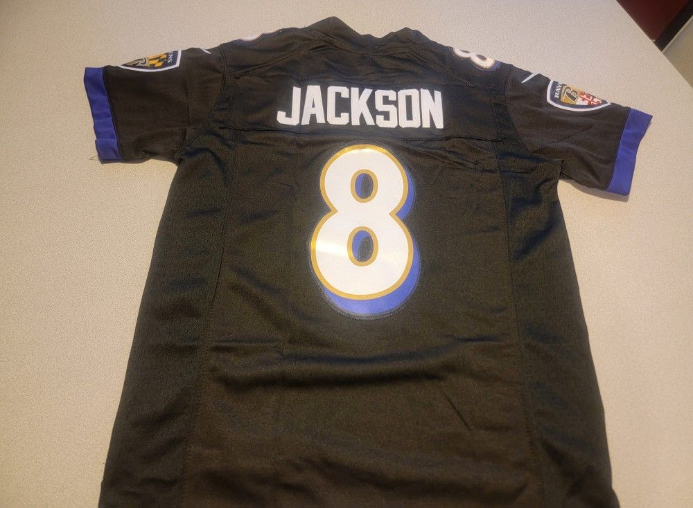 Lemar Jackaon Black Kids Large Jersey New With Tags Stitched