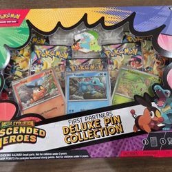 Pokemon TCG Ascended Heroes First Partners Deluxe Pin Collection