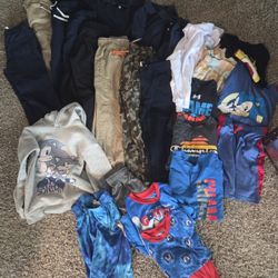 28 pcs Boys size 7/8 clothes Bundle!

8 / pants 
10 / shirts 
5 / long sleeve Shirts 
4/ shorts 
1 / Hoodie