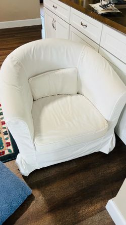 IKEA Tullsta Chair and White Cover