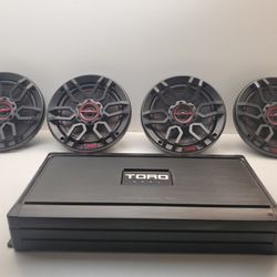 Ds 18 6.5 Inch Speakers And Massive Toro Amplifier 