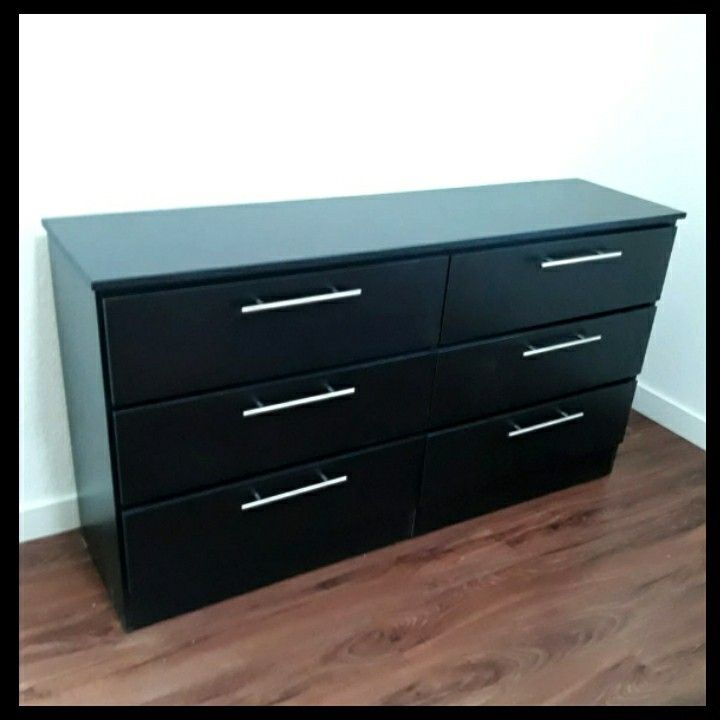 NEW 6 DRAWER DOUBLE DRESSER 😊 Available in BLACK WHITE GREY or CHARCOAL color ask for price