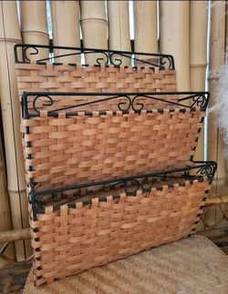 Woven Wood Organizer