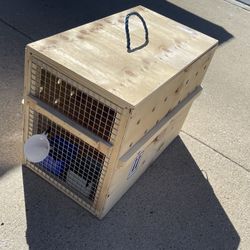 Dog  Wood Crate