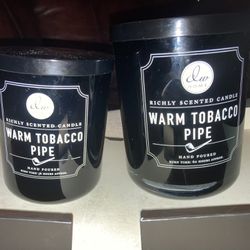 Tobacco Scented NEW Candles 