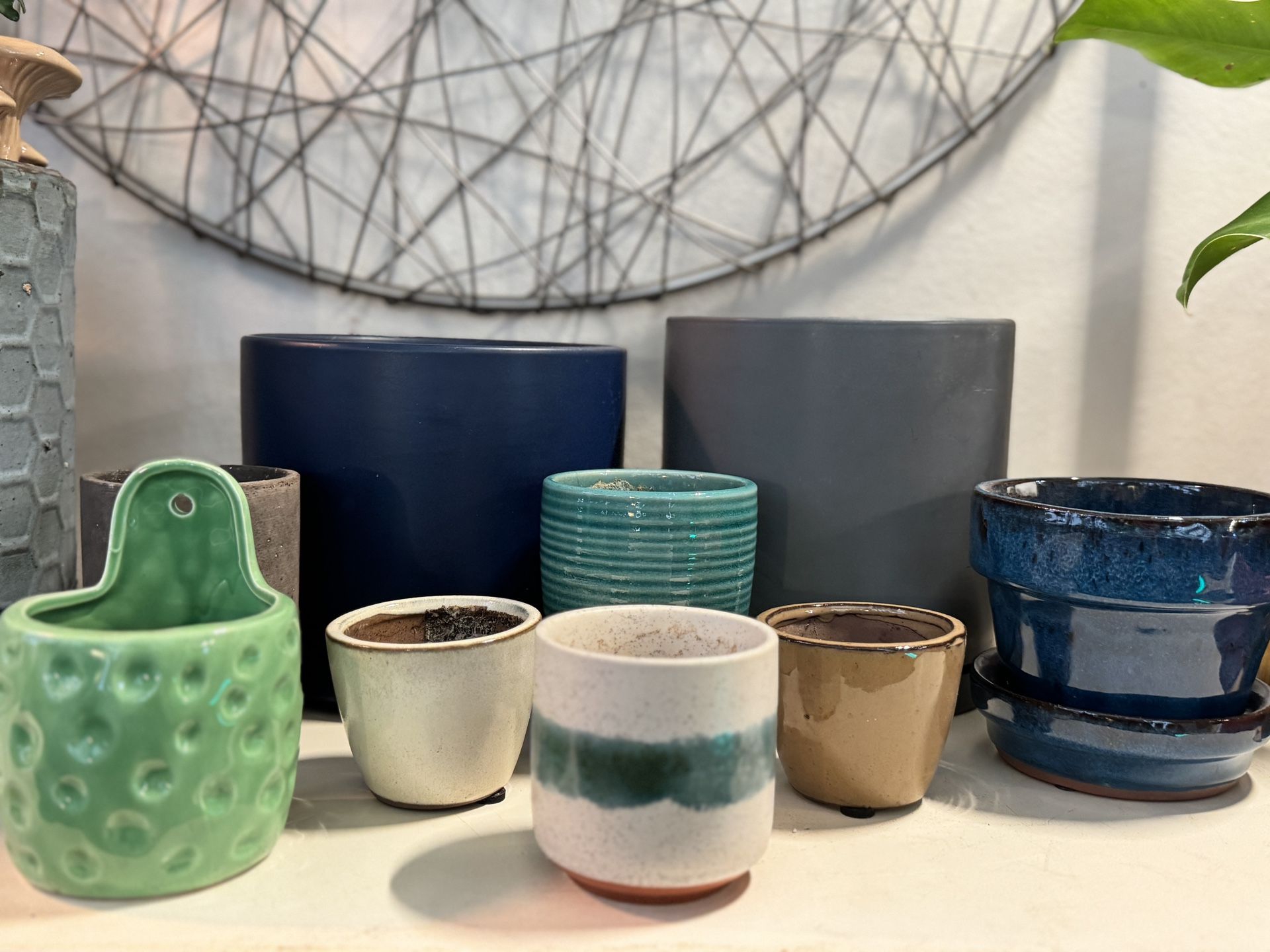 Flower Pots Indoor Outdoor Ceramic Glazed Garden Plant Pots 