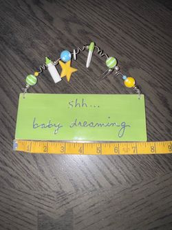 Shh Baby Dreaming Nursery Door Sign