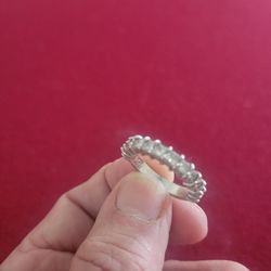 Wedding Band Princess Cut 14K 