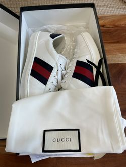 Gucci Ace Leather Sneakers 