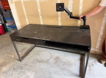 IKEA DESK w/ monitor stand (MAKE ME AN OFFER)