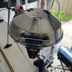Magma Boat Grill With Holder And Cover 