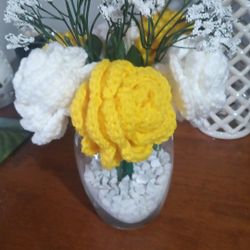 Handmade Crocheted Roses 