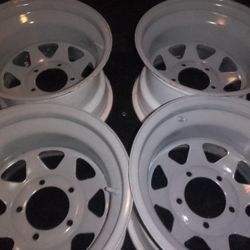 A Set Of Gray Heavy Duty Rims . I Am Open To Make Deal 