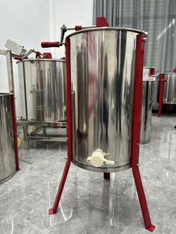 Honey Extractor Manual 4 Frames Stainless Steel BeeKeeping Equipment