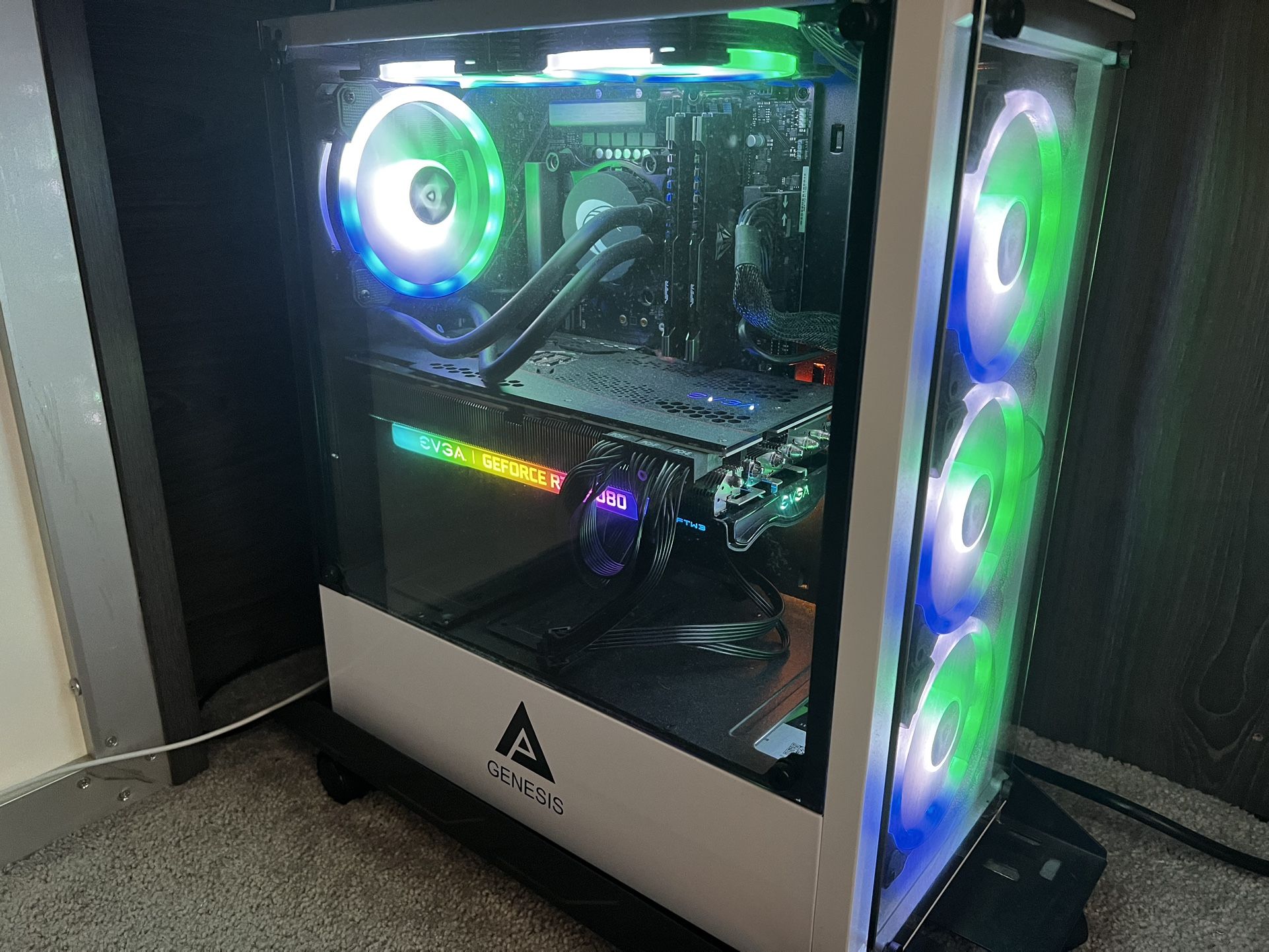 Gaming PC NVIDIA GeForce RTX 3080 GPU + Sceptre 32 inch curved monitor 240hz