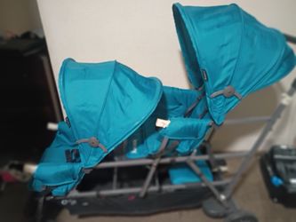 Baby car seats and Double stroller.