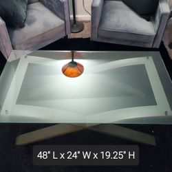 Coffee Table (Metal and Glass)