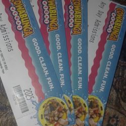 Cowabunga Bay Tickets (x4) LV