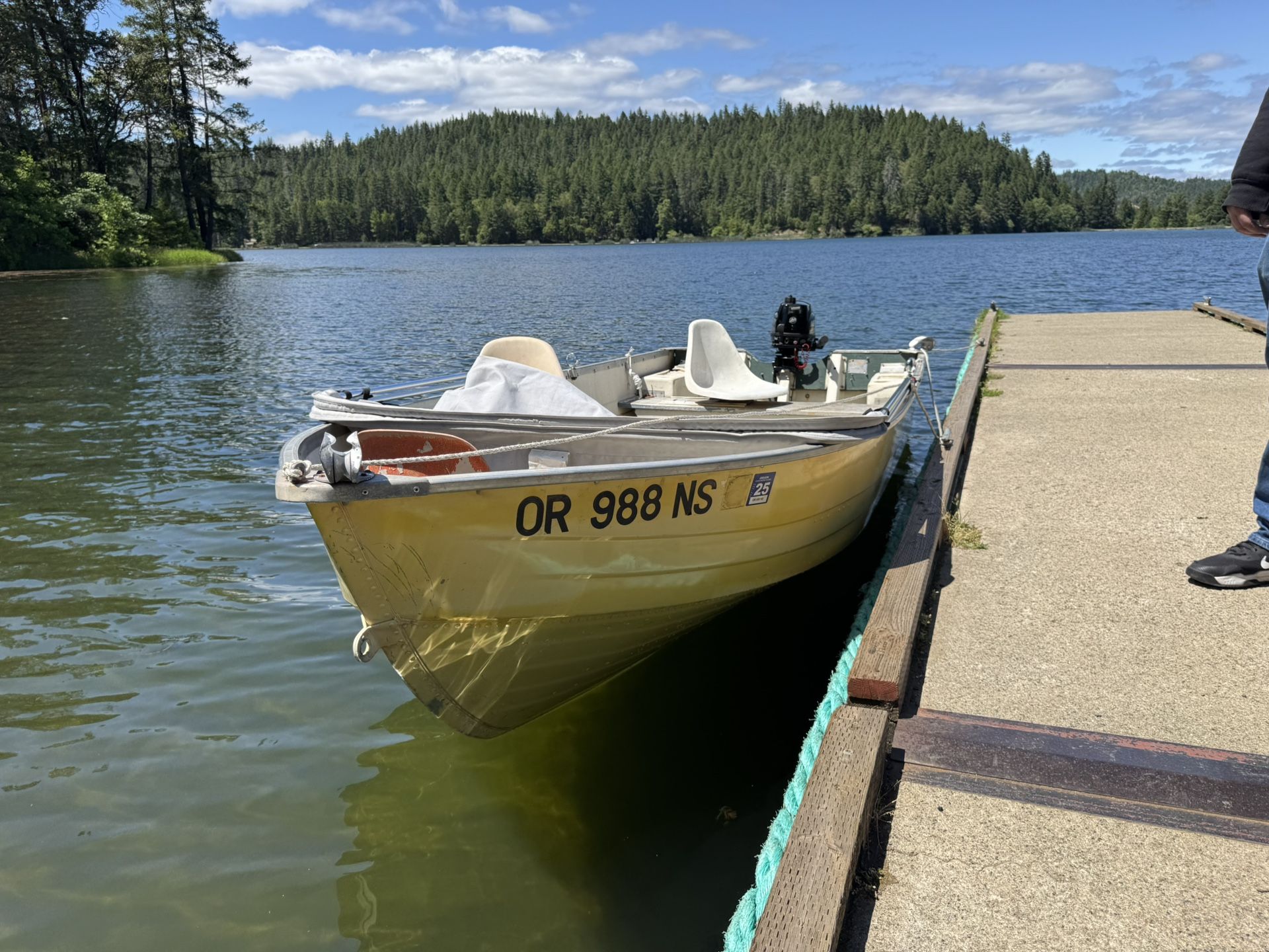 14ft Mirro Craft Aluminum Fishing Boat New Mercury Four stroke Outboard TrailerL@@k
