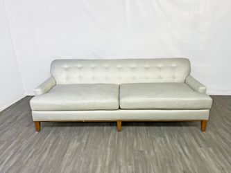 ( Delivery Available ) Maiden Home Ludlow Cream White Sofa