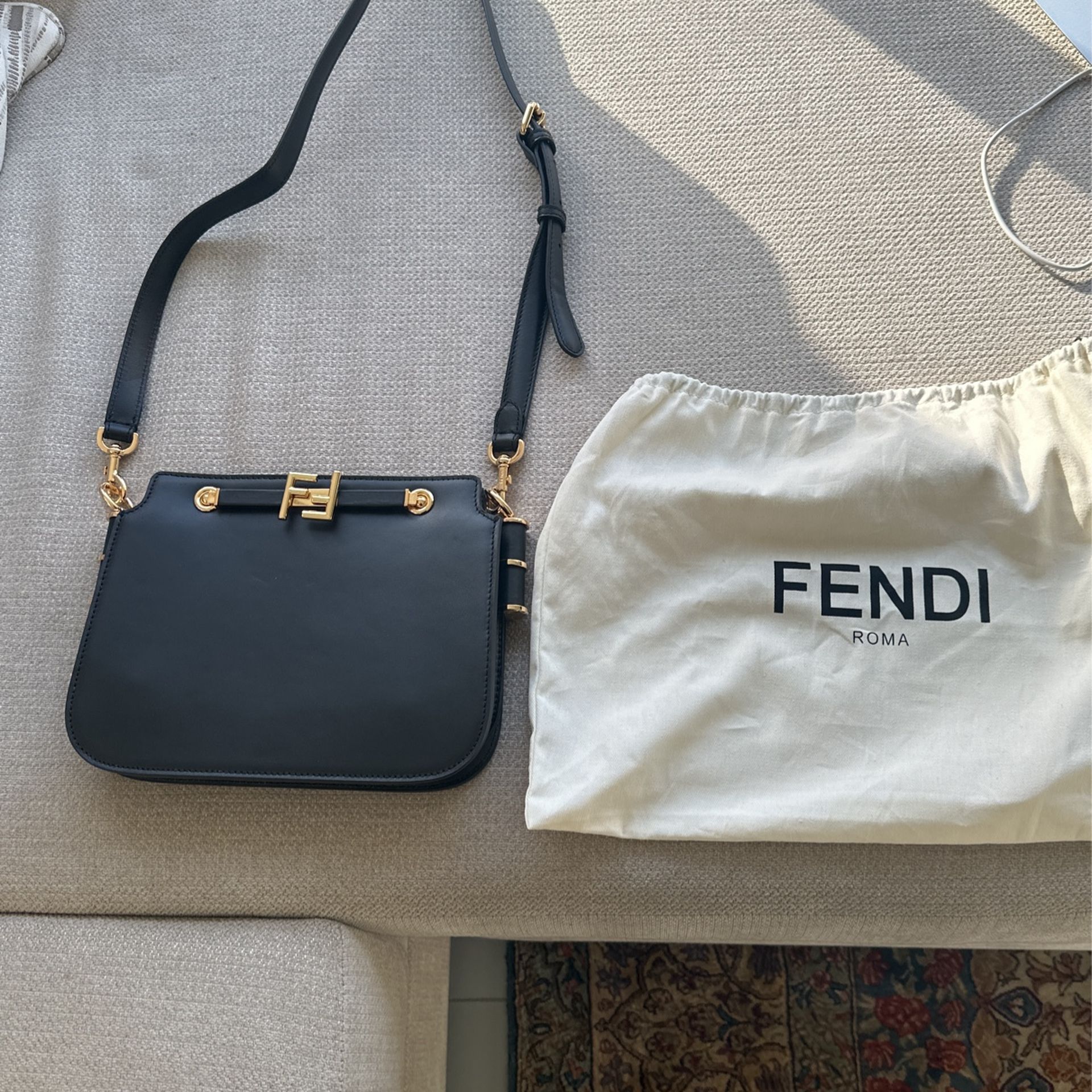 Fendi Black Crossbody Leather
