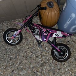 M8TRX Pink 24V Electric Dirt Bike