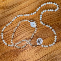 Pearl And Gold Necklace