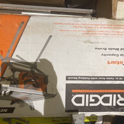 RIDGID 15 Amp 10 in. Portable Corded Jobsite Table Saw with Folding Stand