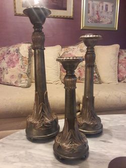 Candle stands set 3 pcs