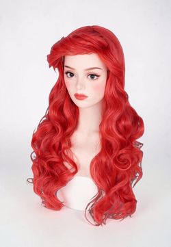 24" Little Mermaid Ariel Inspired Wig, New