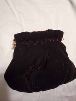 Elegant Black Velvet Evening Clutch