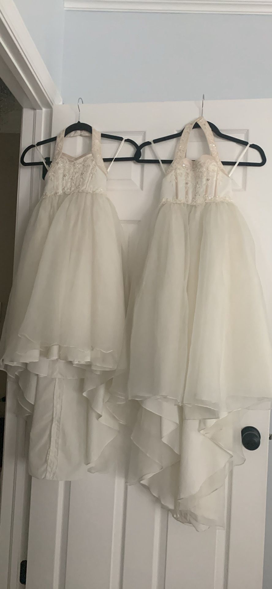 DAVIDS BRIDAL FLOWER GIRL DRESSES SZ 3 And 4 BOTH FOR $100