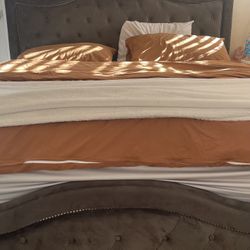 Bed Frame with Box and Mattress 