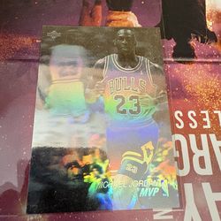 1991-92 Michael Jordan Upper Deck Hologram MVP #AW4