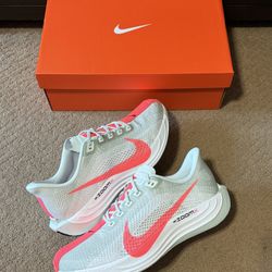 NEW 2024 Nike ZoomX Pegasus Plus Barely Grey Hot Punch Size 11.5