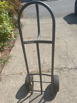 Steel Hand Truck Dolly with Rubber Wheels