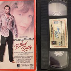 BLIND DATE (VHS-1987) Bruce Willis + Kim Bassinger!