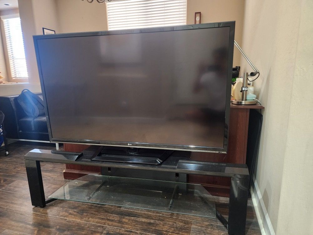 LG 60 Inch UHD LED TV and TV stand