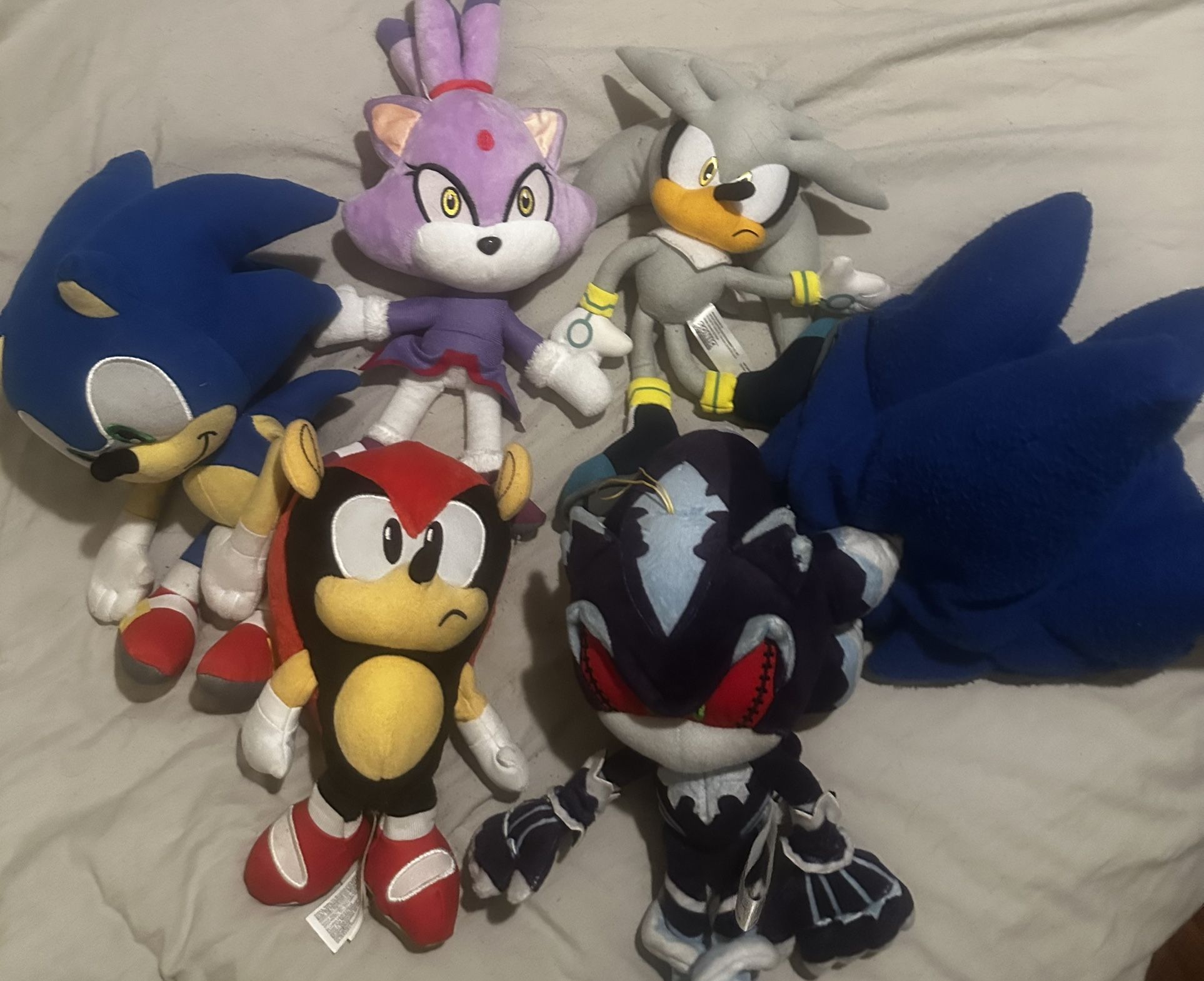 Sonic Plushies And Head Piece