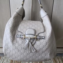 Gucci “Emily Guccissima Leather Chain Shoulder Bag