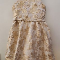Gown Dress gold, big girl 16