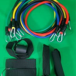 11pcs Resistance Band Rope FitnessTubes Cords Home Workout Training Crossfit