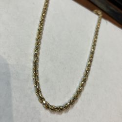 14k Gold Rope Chain #109185-1 MJ