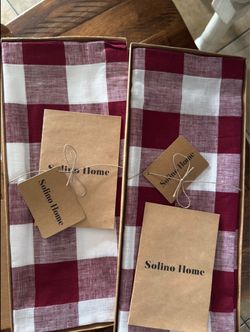 Solino Home Buffalo Check Linen