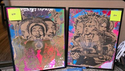 Framed Pop Art Prints – Set of 2