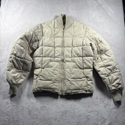Vintage Walls Blizzard Pruf Jacket Men’s M Beige Coat Quilted Lined Workwear 90s