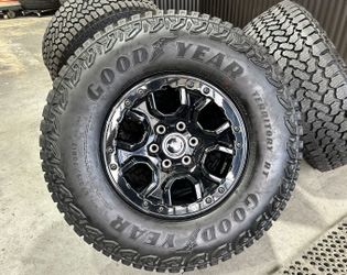 5x 17" 2025 FORD BRONCO SASQUATCH WILDTRACK WHEELS RIMS OEM GOODYEAR LT315/70R17