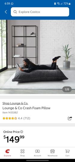 Lounge Co Crash Pillow Bed
